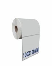 Decal giấy in nhiệt in mã vạch, tem nhãn khổ 100x100mm, cuộn 50m